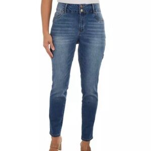 D. Jeans Classic Two Button Skinny Ankle Jeans 6